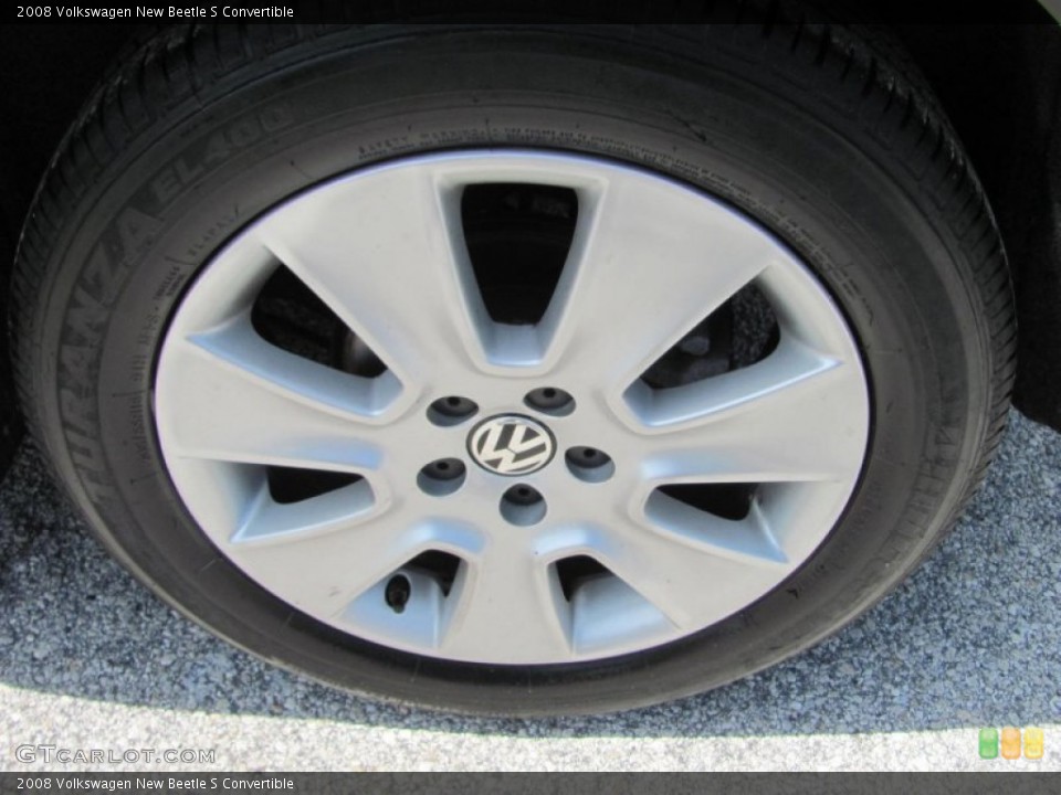 2008 Volkswagen New Beetle S Convertible Wheel and Tire Photo #52241230