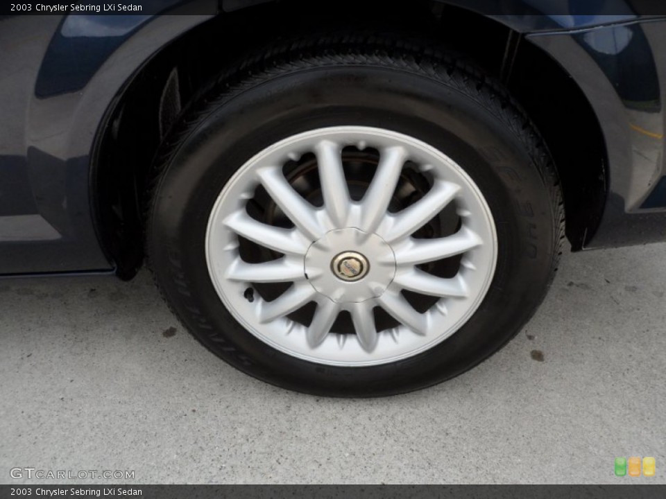 2003 Chrysler Sebring LXi Sedan Wheel and Tire Photo #52244677