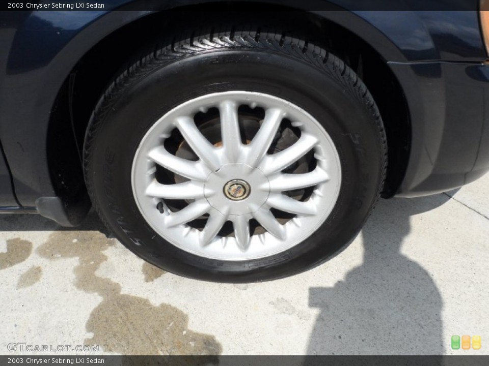 2003 Chrysler Sebring LXi Sedan Wheel and Tire Photo #52244695