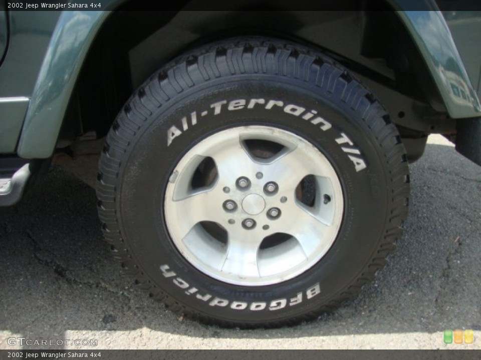 2002 Jeep Wrangler Sahara 4x4 Wheel and Tire Photo #52254124
