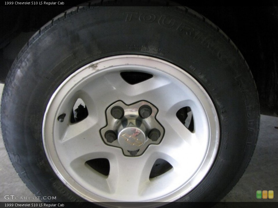 1999 Chevrolet S10 LS Regular Cab Wheel and Tire Photo #52258105