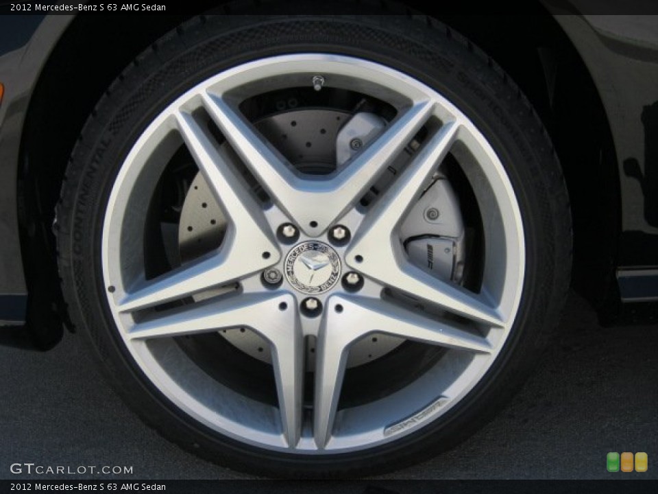 2012 Mercedes-Benz S 63 AMG Sedan Wheel and Tire Photo #52263460