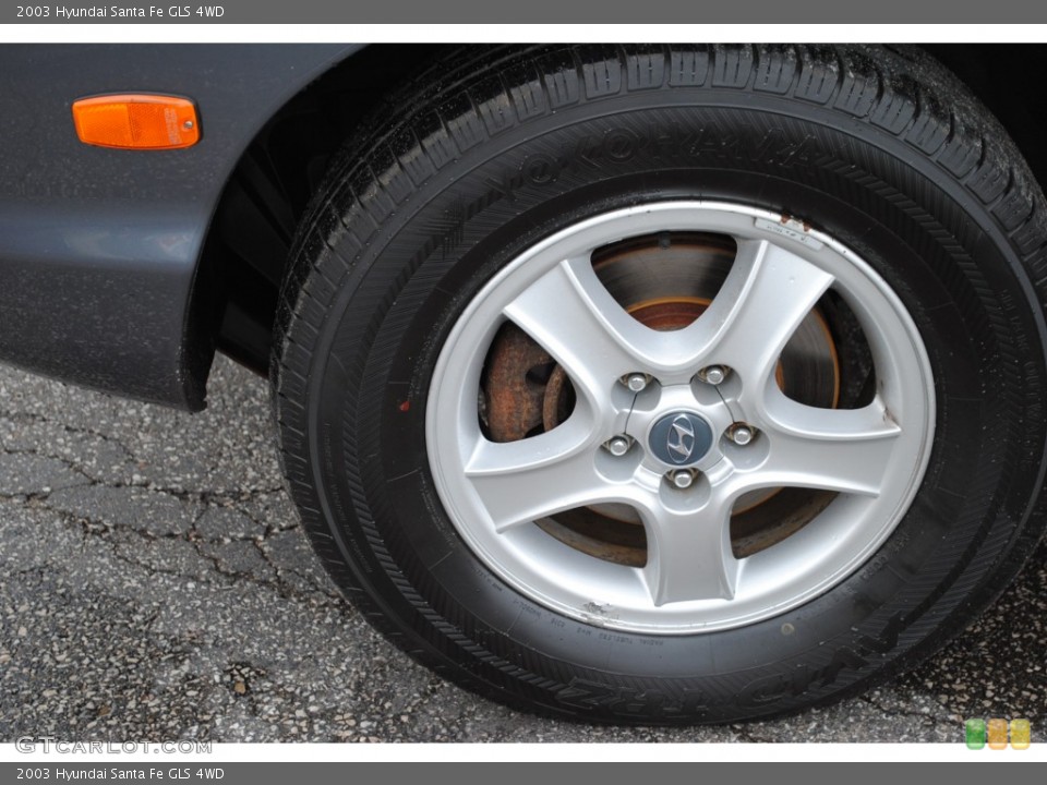 2003 Hyundai Santa Fe GLS 4WD Wheel and Tire Photo #52264195