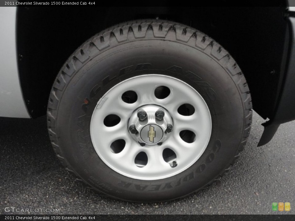 2011 Chevrolet Silverado 1500 Extended Cab 4x4 Wheel and Tire Photo #52275157