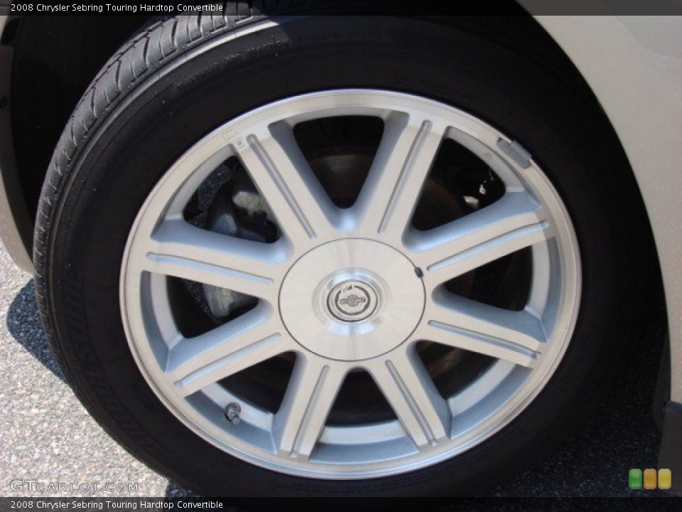 2008 Chrysler Sebring Touring Hardtop Convertible Wheel and Tire Photo #52286114