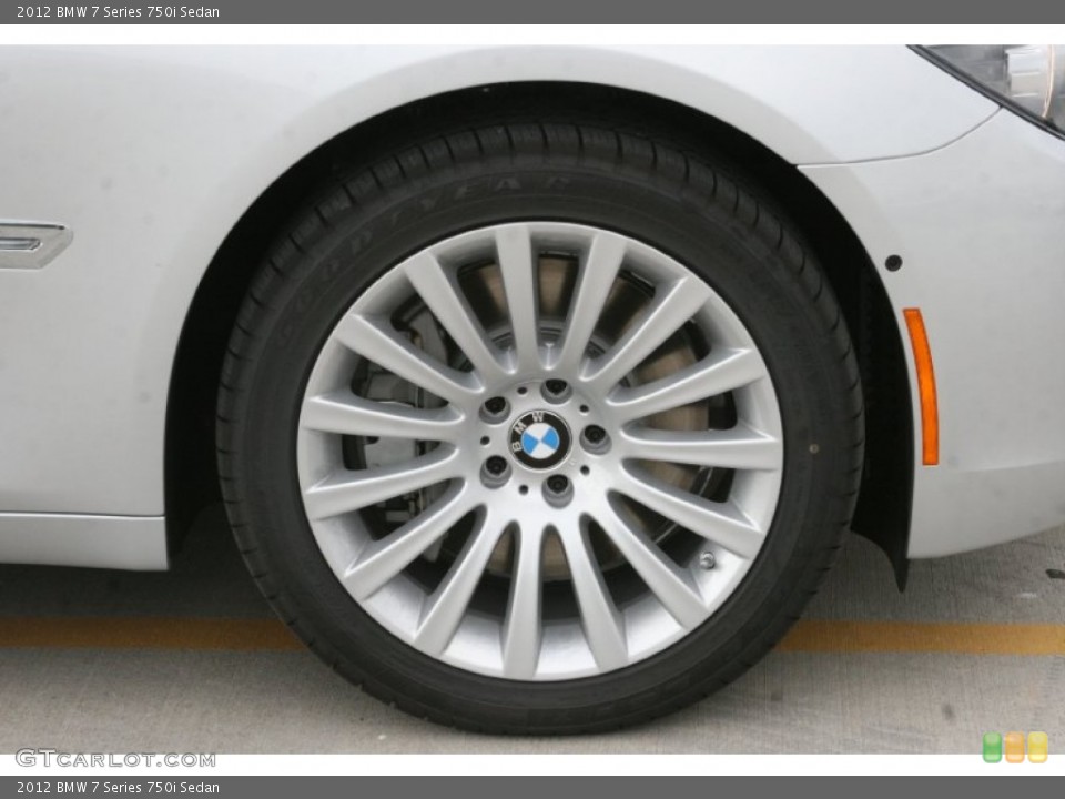 2012 BMW 7 Series 750i Sedan Wheel and Tire Photo #52293494