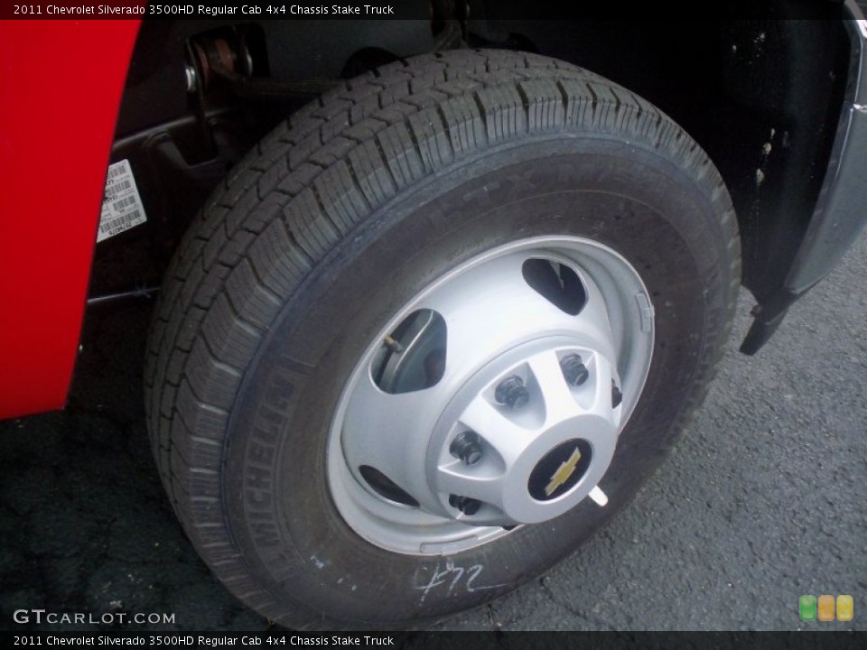 2011 Chevrolet Silverado 3500HD Regular Cab 4x4 Chassis Stake Truck Wheel and Tire Photo #52294724