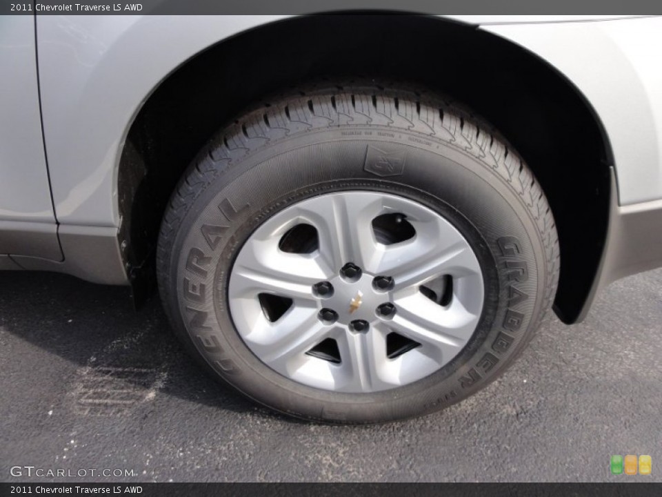 2011 Chevrolet Traverse LS AWD Wheel and Tire Photo #52294853
