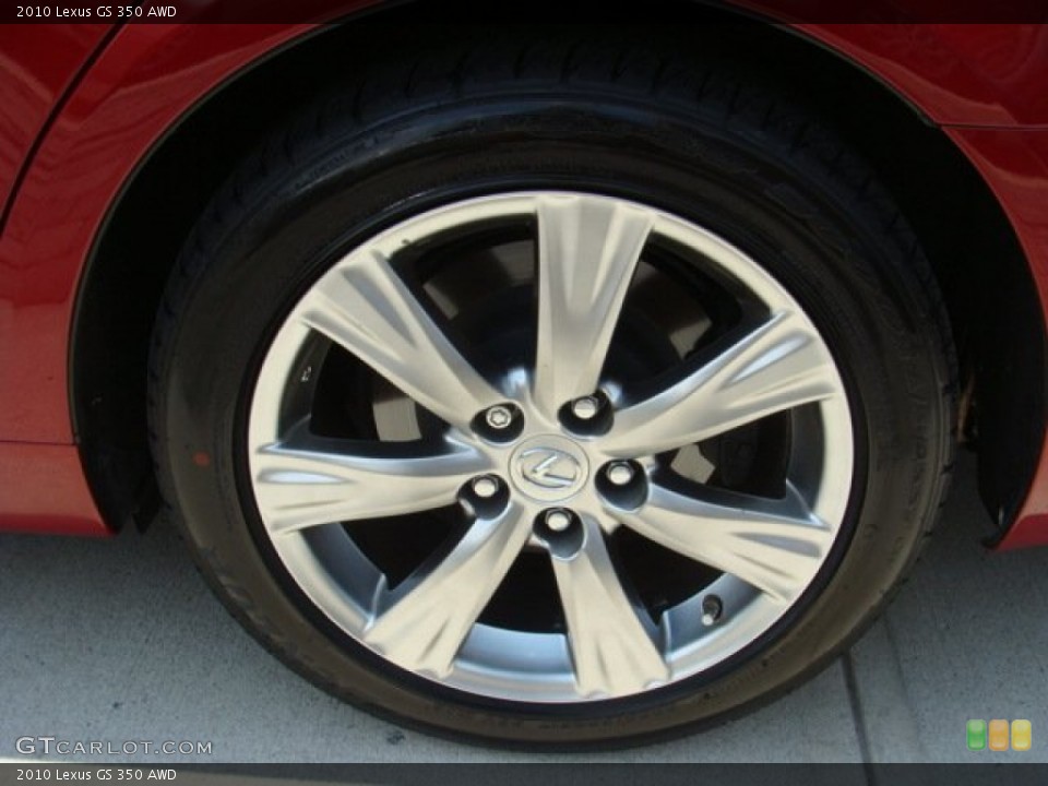 2010 Lexus GS 350 AWD Wheel and Tire Photo #52296884