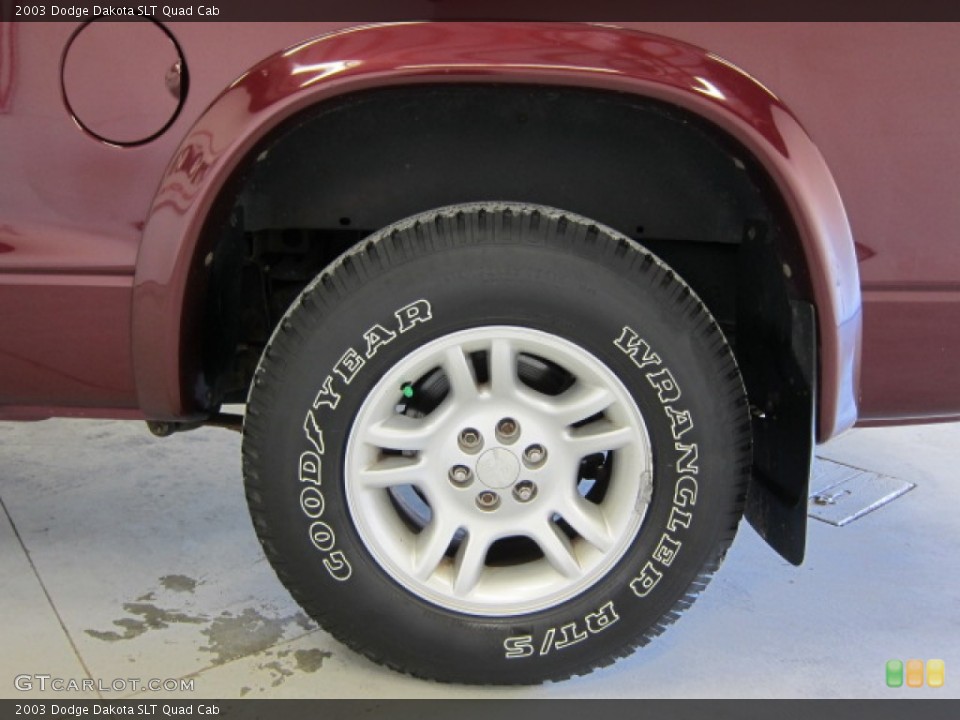 2003 Dodge Dakota SLT Quad Cab Wheel and Tire Photo #52312515