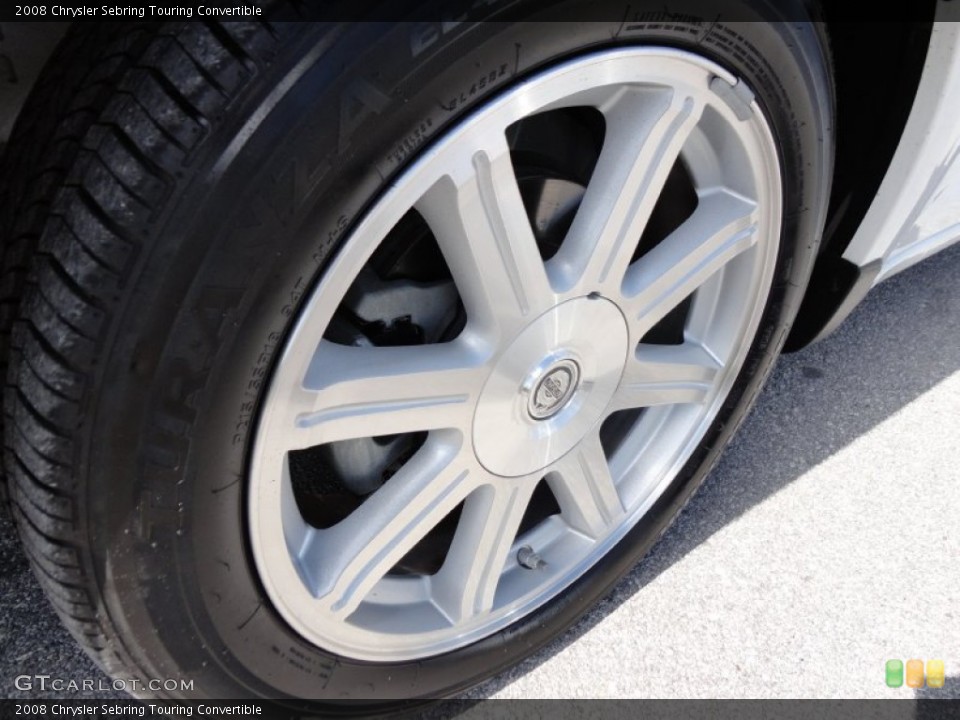 2008 Chrysler Sebring Touring Convertible Wheel and Tire Photo #52315269