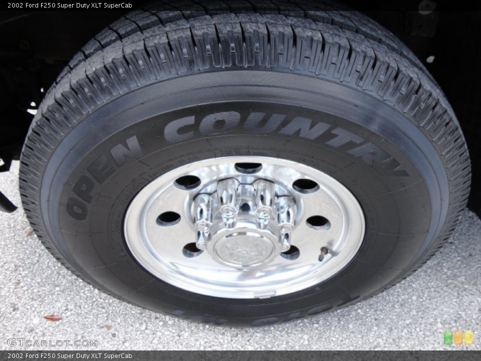 2002 Ford F250 Super Duty XLT SuperCab Wheel and Tire Photo #52315665