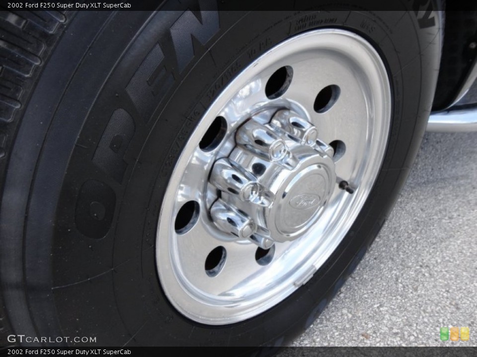 2002 Ford F250 Super Duty XLT SuperCab Wheel and Tire Photo #52315701