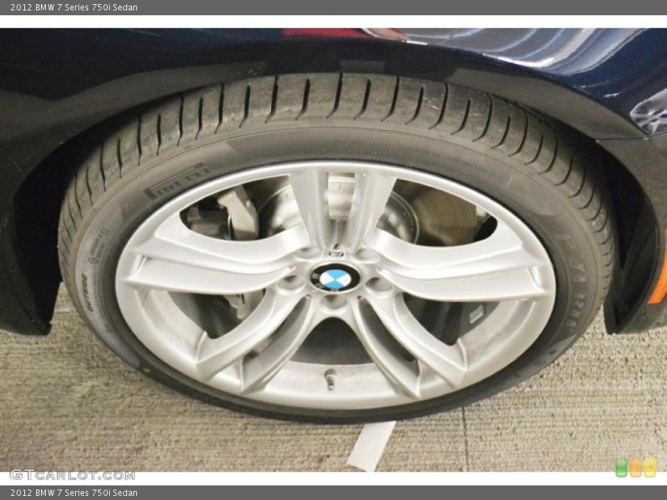 2012 BMW 7 Series 750i Sedan Wheel and Tire Photo #52320675