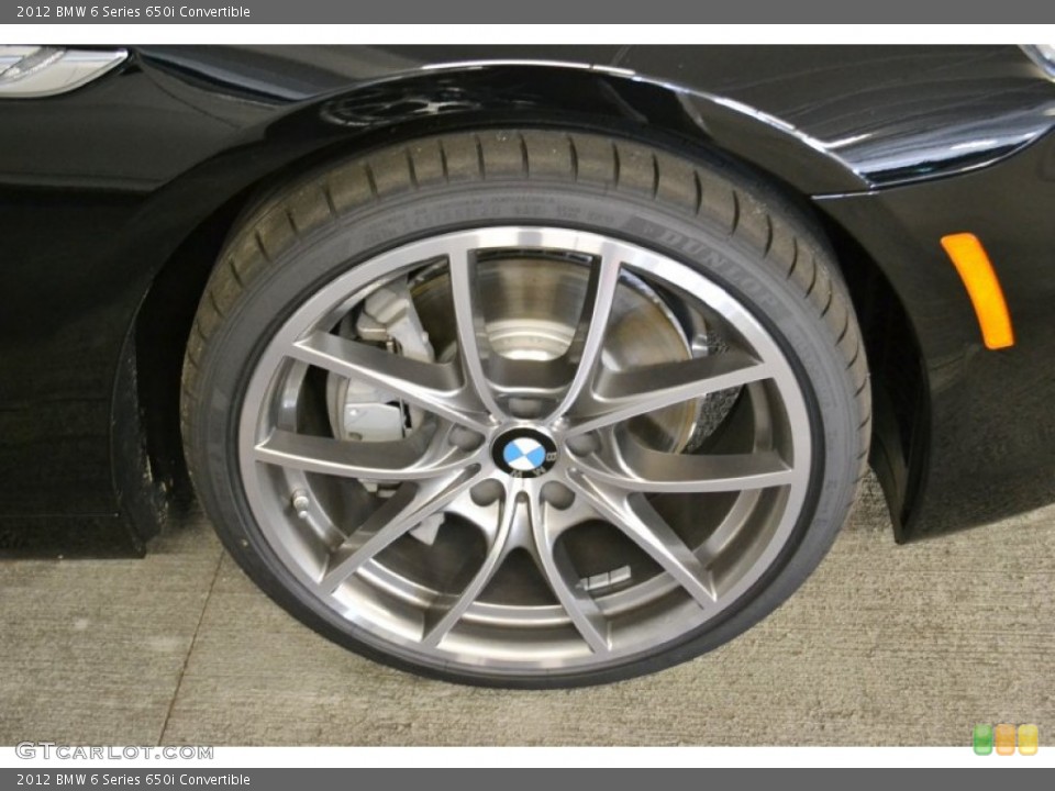 2012 BMW 6 Series 650i Convertible Wheel and Tire Photo #52320861