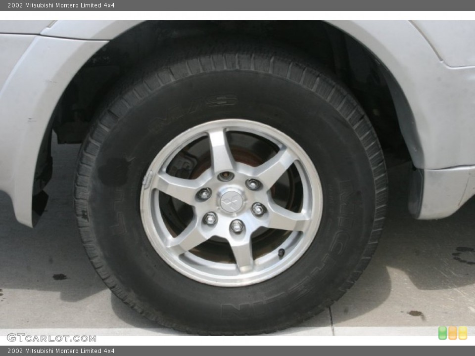 2002 Mitsubishi Montero Limited 4x4 Wheel and Tire Photo #52321470
