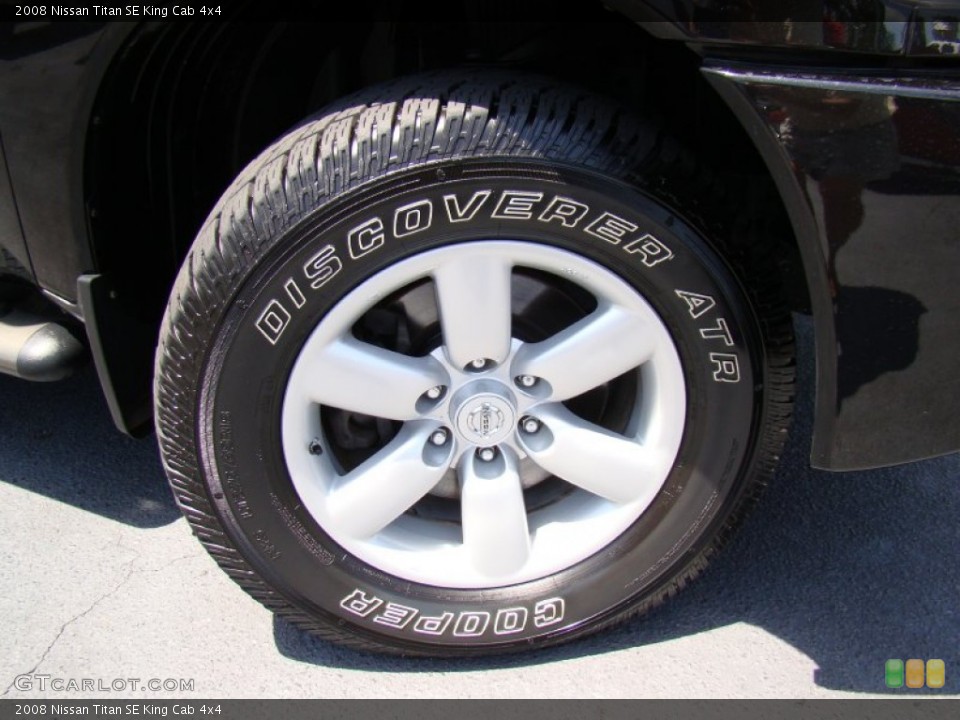2008 Nissan Titan SE King Cab 4x4 Wheel and Tire Photo #52333812