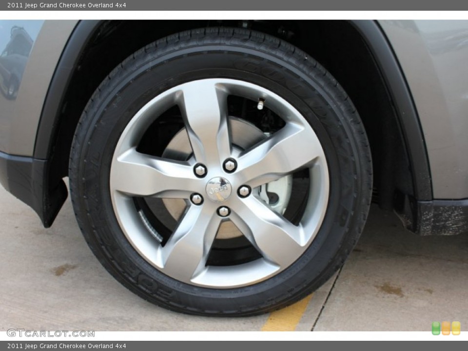 2011 Jeep Grand Cherokee Overland 4x4 Wheel and Tire Photo #52340427