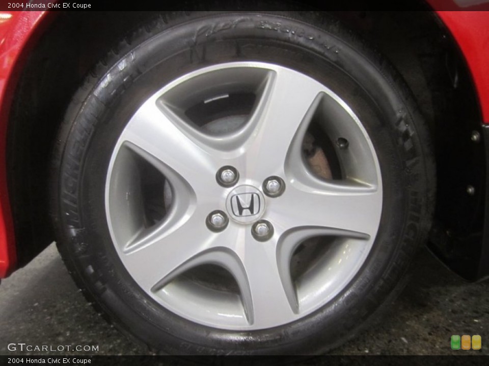 2004 Honda Civic EX Coupe Wheel and Tire Photo #52343061