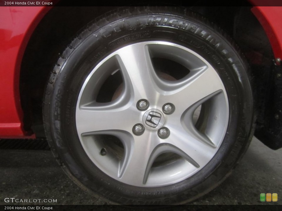 2004 Honda Civic EX Coupe Wheel and Tire Photo #52343073