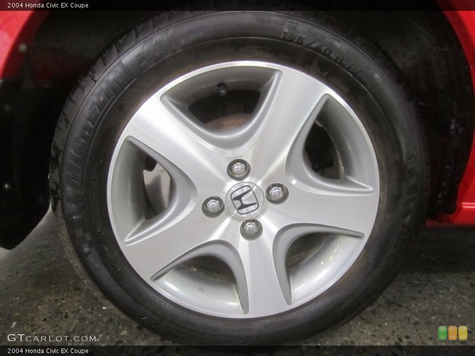 2004 Honda Civic EX Coupe Wheel and Tire Photo #52343184