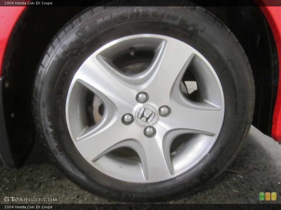 2004 Honda Civic EX Coupe Wheel and Tire Photo #52343196