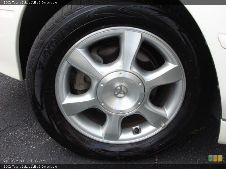 2002 Toyota Solara SLE V6 Convertible Wheel and Tire Photo #52343904