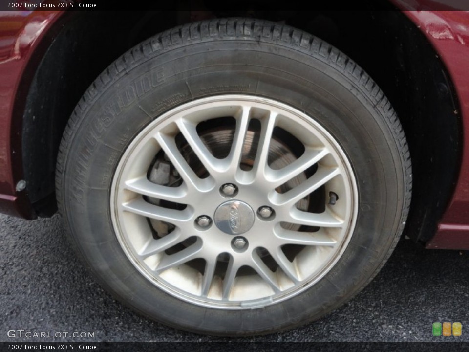2007 Ford Focus ZX3 SE Coupe Wheel and Tire Photo #52347261