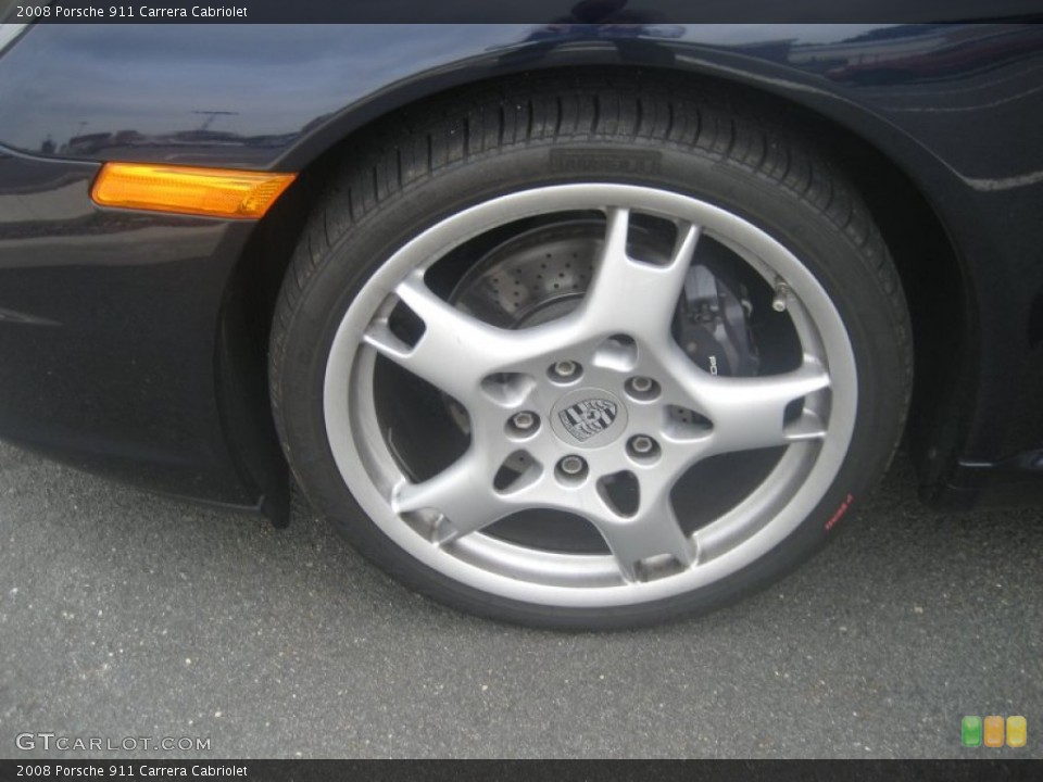 2008 Porsche 911 Carrera Cabriolet Wheel and Tire Photo #52360710