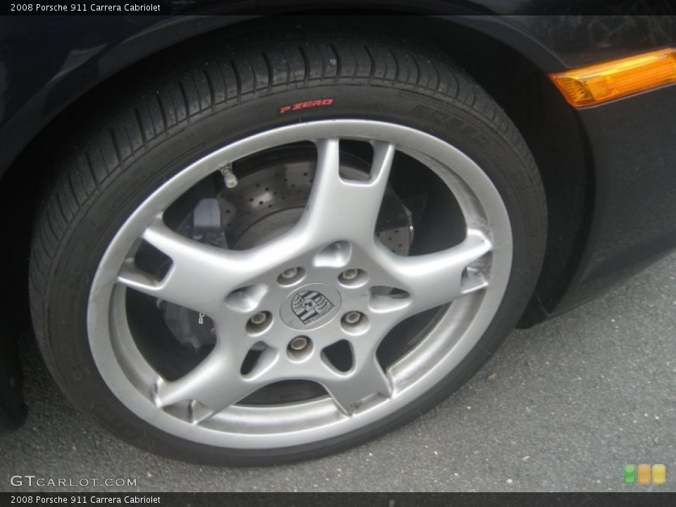 2008 Porsche 911 Carrera Cabriolet Wheel and Tire Photo #52360728