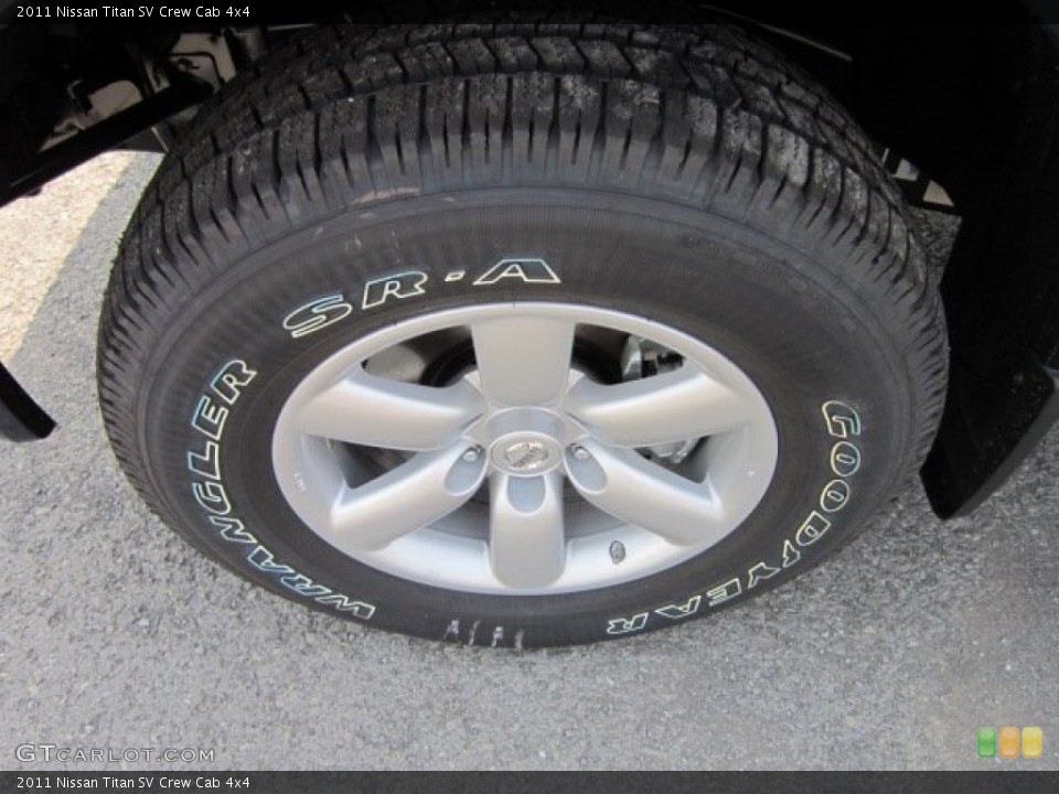 2011 Nissan Titan SV Crew Cab 4x4 Wheel and Tire Photo #52377985