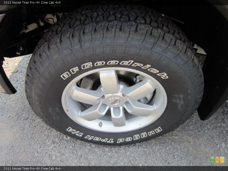 2011 Nissan Titan Pro-4X Crew Cab 4x4 Wheel and Tire Photo #52378300