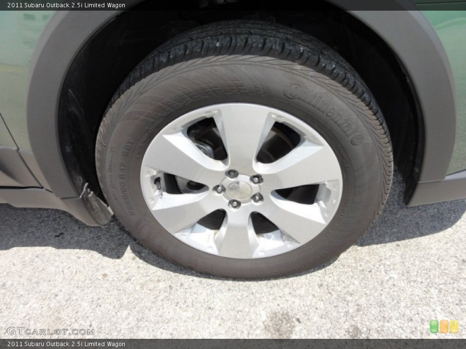 2011 Subaru Outback 2.5i Limited Wagon Wheel and Tire Photo #52394310