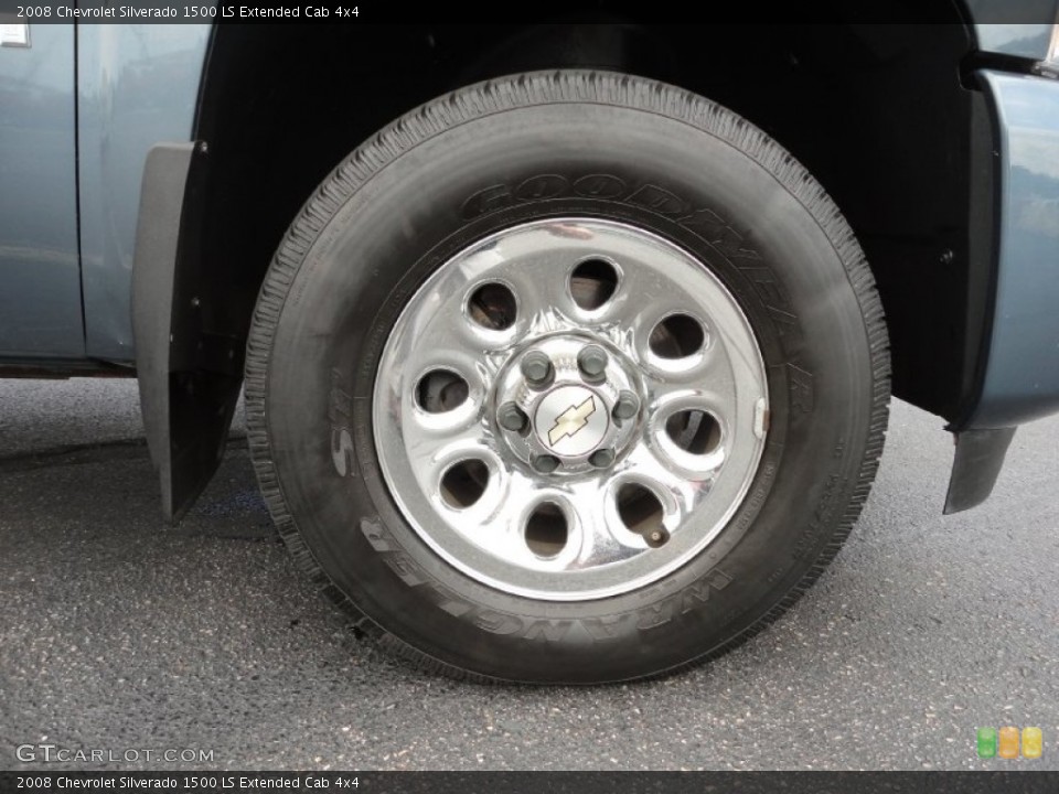 2008 Chevrolet Silverado 1500 LS Extended Cab 4x4 Wheel and Tire Photo #52403049