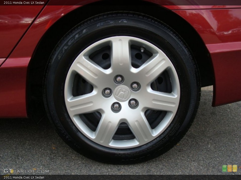 2011 Honda Civic LX Sedan Wheel and Tire Photo #52405128