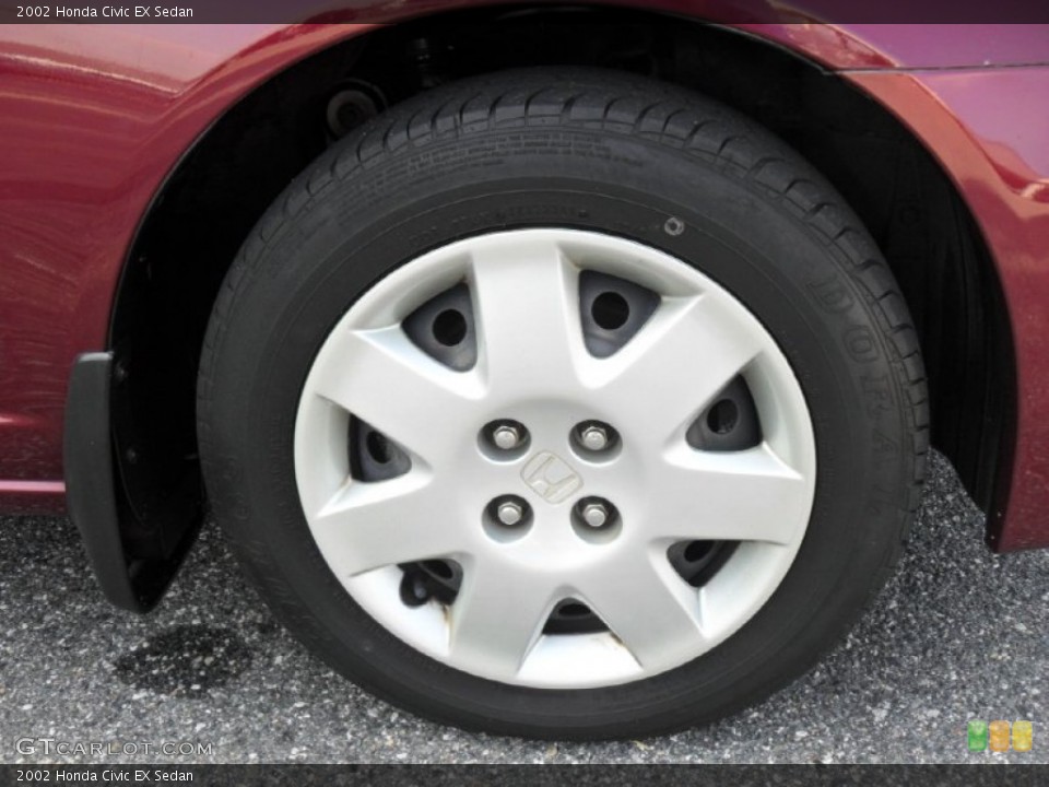 2002 Honda Civic EX Sedan Wheel and Tire Photo #52406022