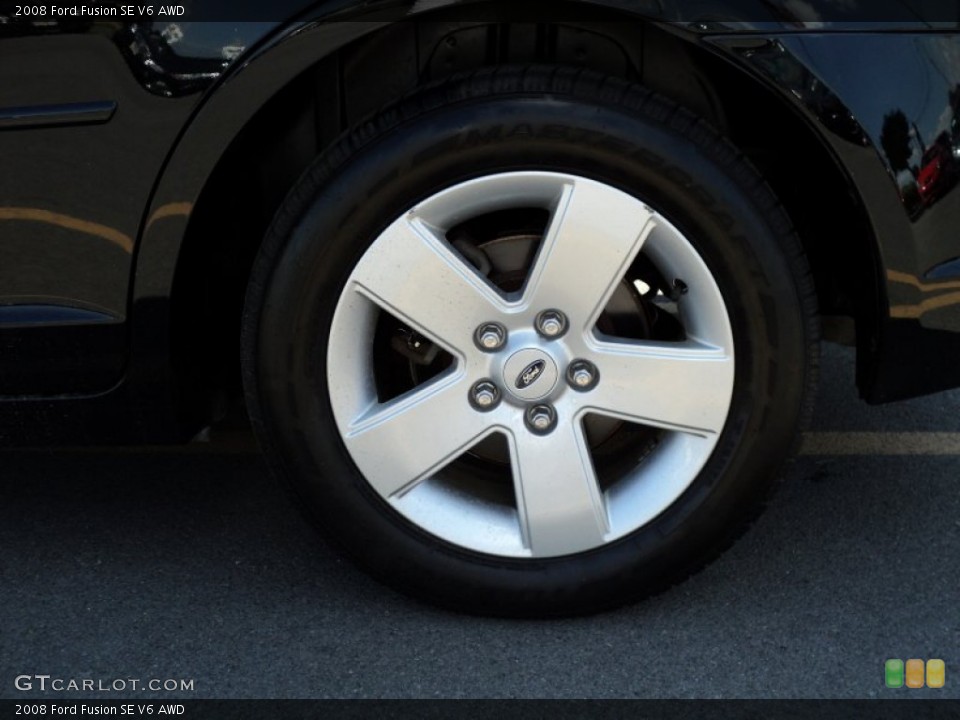 2008 Ford Fusion SE V6 AWD Wheel and Tire Photo #52417668