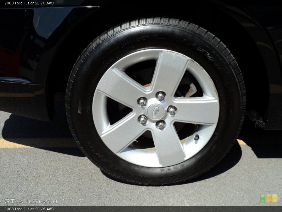 2008 Ford Fusion SE V6 AWD Wheel and Tire Photo #52417908