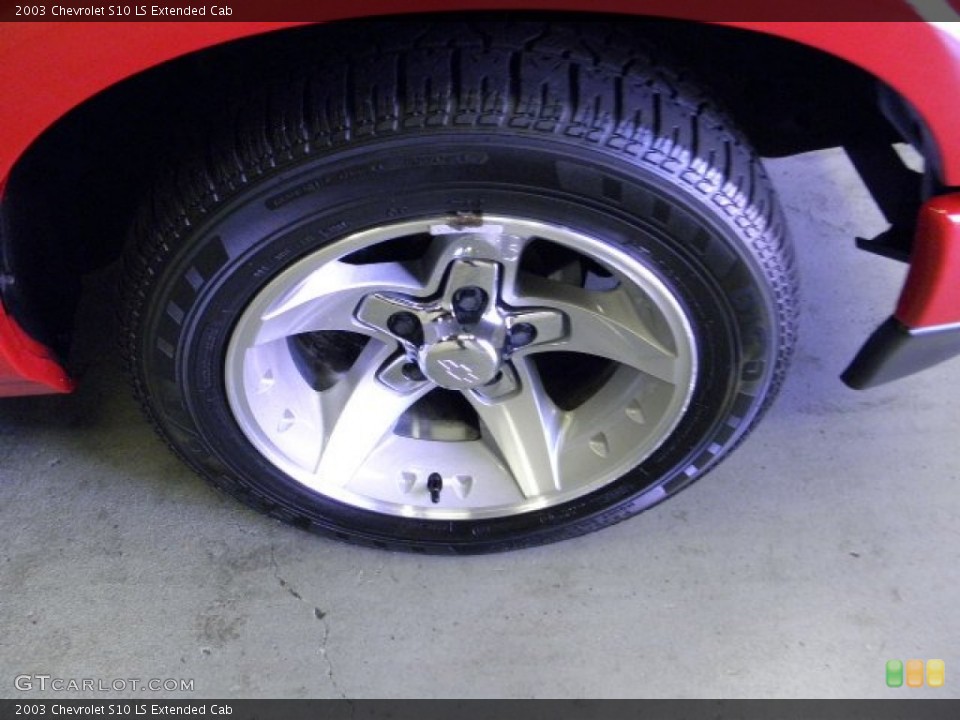 2003 Chevrolet S10 LS Extended Cab Wheel and Tire Photo #52428054