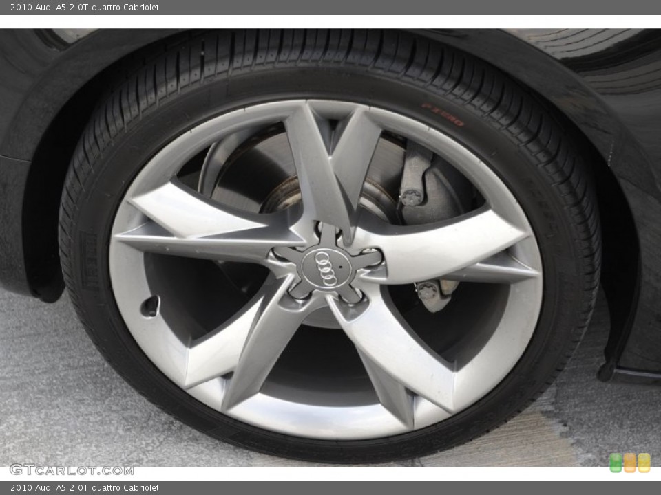 2010 Audi A5 2.0T quattro Cabriolet Wheel and Tire Photo #52431190