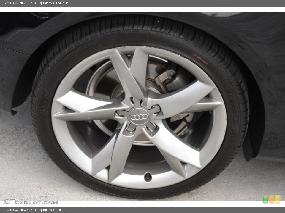 2010 Audi A5 2.0T quattro Cabriolet Wheel and Tire Photo #52431217