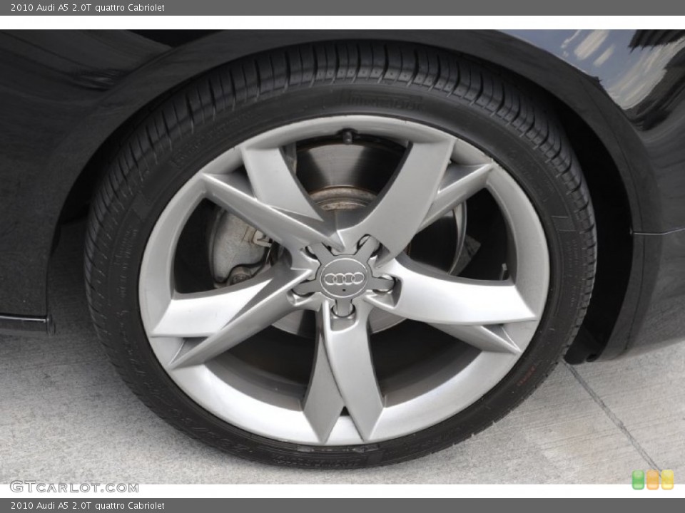 2010 Audi A5 2.0T quattro Cabriolet Wheel and Tire Photo #52431229