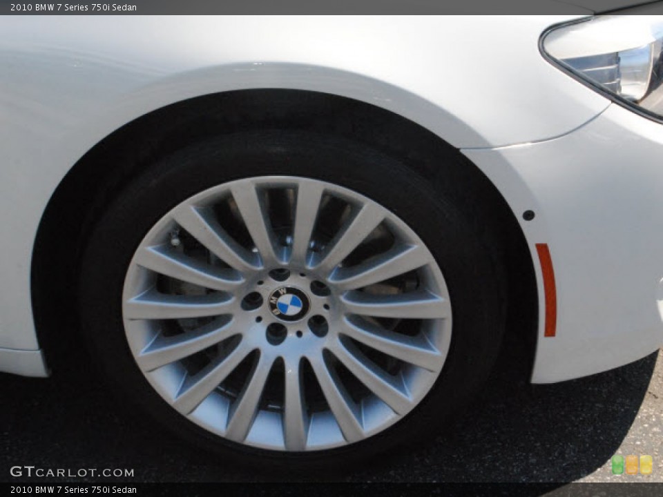 2010 BMW 7 Series 750i Sedan Wheel and Tire Photo #52438804