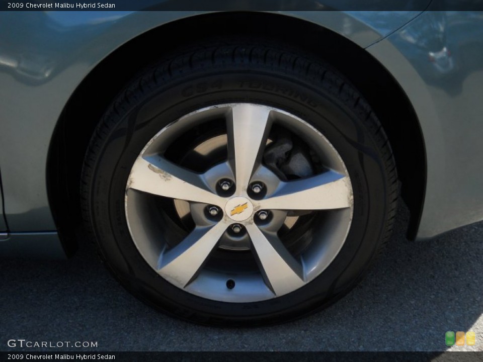 2009 Chevrolet Malibu Hybrid Sedan Wheel and Tire Photo #52445095