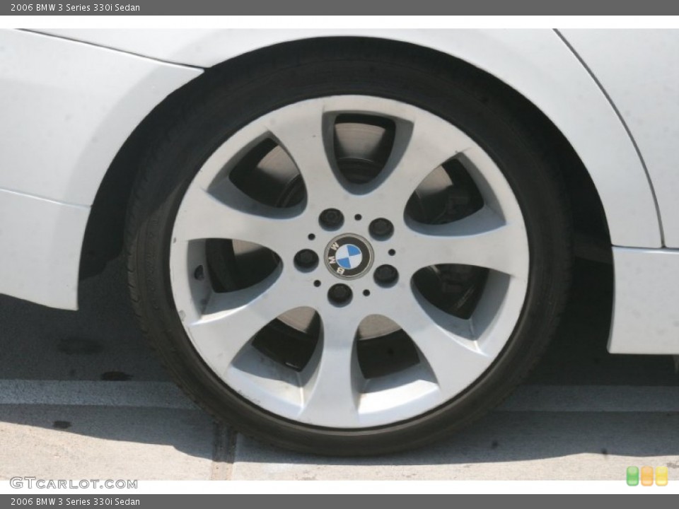 2006 BMW 3 Series 330i Sedan Wheel and Tire Photo #52450807