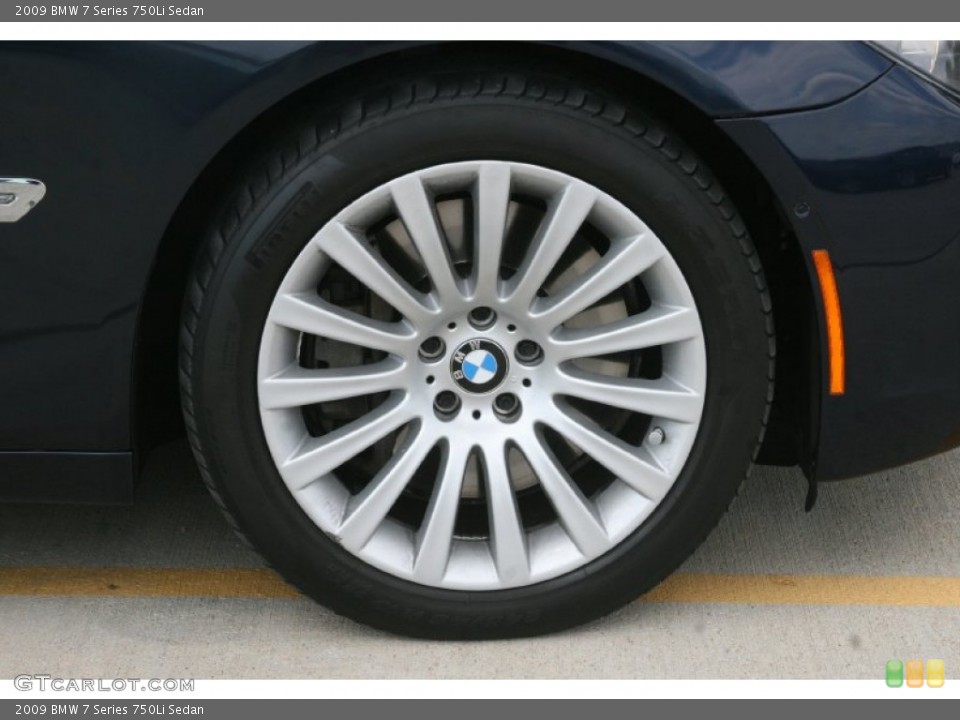 2009 BMW 7 Series 750Li Sedan Wheel and Tire Photo #52451758