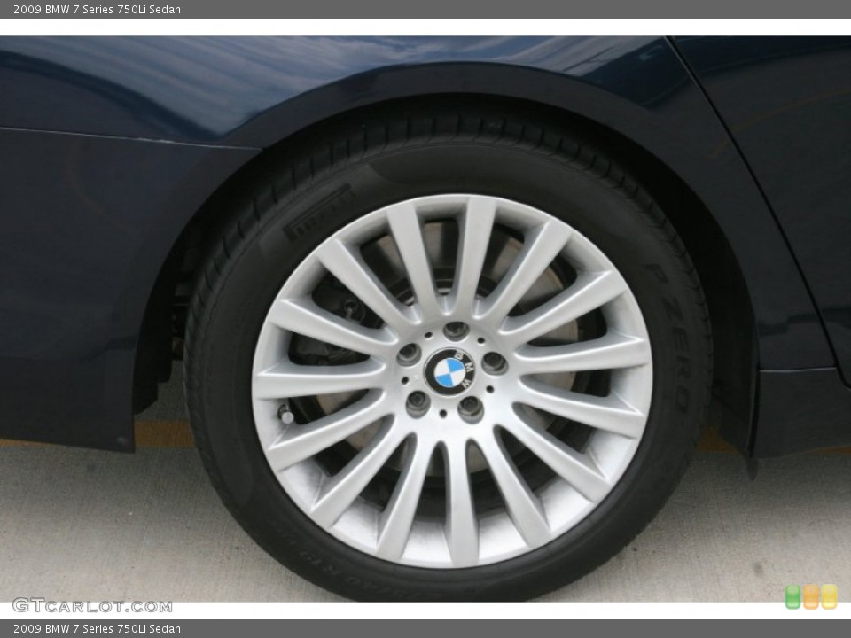 2009 BMW 7 Series 750Li Sedan Wheel and Tire Photo #52451764