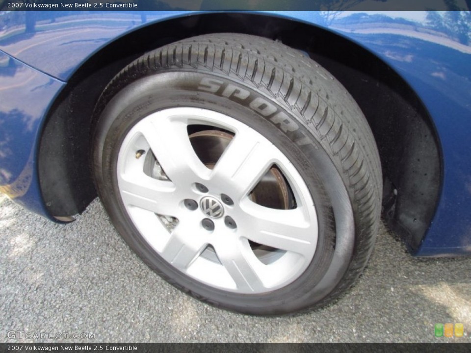 2007 Volkswagen New Beetle 2.5 Convertible Wheel and Tire Photo #52462934