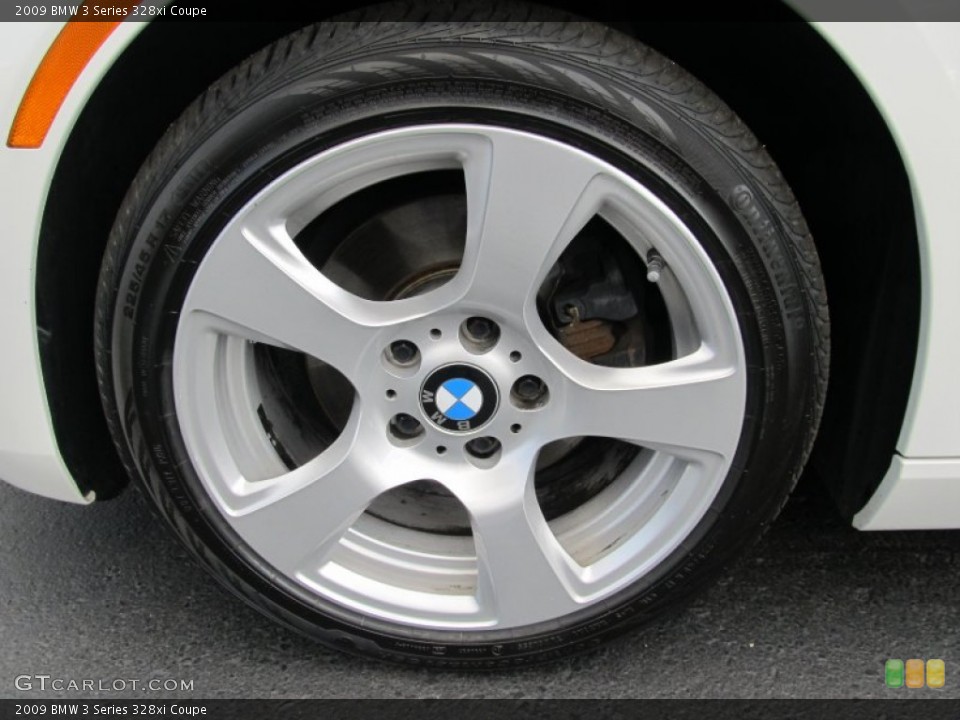 2009 BMW 3 Series 328xi Coupe Wheel and Tire Photo #52468379