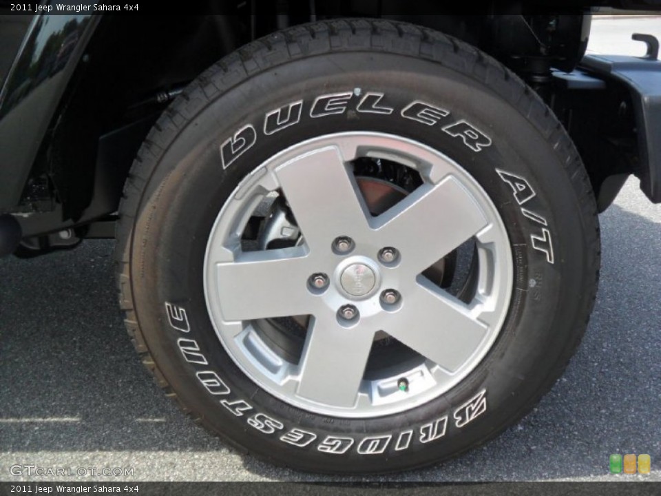 2011 Jeep Wrangler Sahara 4x4 Wheel and Tire Photo #52470506